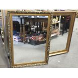 TWO GILT FRAMED MIRRORS