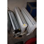 THREE ELECTRIC HEATERS