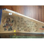 SIX VINTAGE MILWAUKEE ADMIRALS PENNANTS