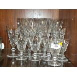 A COLLECTION OF WATERFORD CRYSTAL DRINKING GLASSES