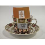 A ROYAL CROWN DERBY OLD IMARI 1128 CUP AND SAUCER