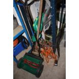 A CYLINDER PUSH LAWNMOWER, ELECTRIC HEDGE TRIMMER ETC