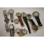 A BAG OF VINTAGE WRISTWATCHES