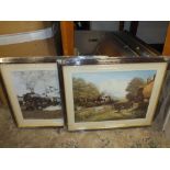 A BOX OF ASSORTED TRAIN AND LOCOMOTIVE PRINTS