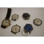 A BAG OF VINTAGE GENTS WRISTWATCHES TO INCLUDE PARAGON, OREAS ETC