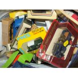 A BAG OF DIE CAST TOY VEHICLES TO INCLUDE CORGI EXAMPLES