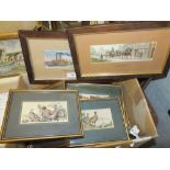 A BOX OF CASH'S SILKS OF BIRDS AND OTHER SCENES