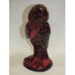 A LARGE RUBY FUSION COLOURWAY PEGGY DAVIS LTD EDITION PHOENIX SERIES 'THE WHISPERER' FIGURE NUMBER