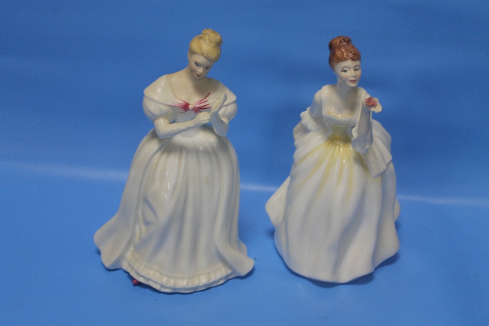 TWO ROYAL DOULTON FIGURINES "FLOWER OF LOVE" AND "DENISE"