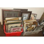 A LARGE QUANTITY OF PICTURES AND PRINTS TO INCLUDE PORTRAITS