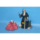 TWO ROYAL DOULTON FIGURINES TO INCLUDE "CHRISTMAS PARCEL" AND "POLLY PEACHUM"