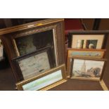 A QUANTITY OF PICTURES AND PRINTS TO INCLUDE A SAMPLER