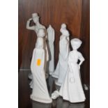 A COLLECTION OF SPODE FIGURES SOME A/F