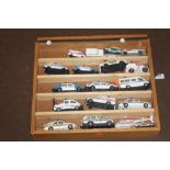 A SMALL COLLECTION OF DIECAST POLICE VEHICLES
