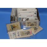 A QUANTITY OF SILK CASHET BRITISH AND WORLDWIDE FIRST DAY COVERS TO INCLUDE SPACE RELATED TOGETHER