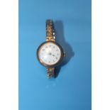 A 9CT GOLD WRISTWATCH