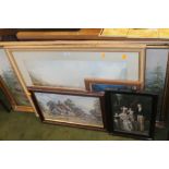 A QUANTITY OF FRAMED PICTURES AND PRINTS