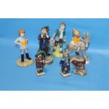 A COLLECTION OF ASSORTED FIGURES TO INCLUDE ROYAL DOULTON "CHRISTOPHER ROBIN", ROYAL DOULTON "JACK",