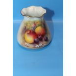 A ROYAL WORCESTER HANDPAINTED SMALL VASE GN957