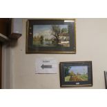 WOOTTON ORIGINAL WATERCOLOUR SIGNED TO THE LOWER RIGHT TITLED "CARROW" TOGETHER WITH AN ORIGINAL