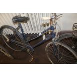 A BLUE VINTAGE B.S.A BIKE