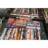 TWO TRAYS OF ASSORTED DVDS