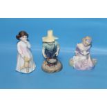 THREE ROYAL DOULTON FIGURES AND FIGURINES TO INCLUDE "RIVER BOY", "MARY HAD A LITTLE LAMB" AND "