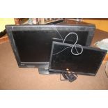 TWO FLAT SCREENS T.V A/F