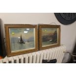 A PAIR OF OIL ON CANVAS PAINTINGS BY W H LAWTON