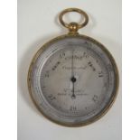 AN ANTIQUE POCKET BAROMETER