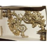 A PAIR OF BRASS SCONCES