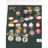 A COLLECTION OF ENAMELLED UTTOXETER RACE CLUB BADGES