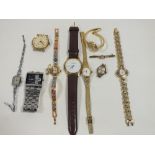 A BAG OF ASSORTED WRISTWATCHES TO INCLUDE A POLICE EXAMPLE