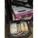 A LARGE QUANTITY OF DVDS, GAMES AND ELECTRICALS ETC