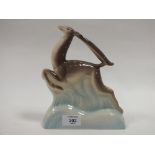 A LIMITED EDITION WEDGWOOD SUSIE COOPER LEAPING DEER FIGURE 215/250