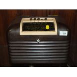 A VINTAGE BUSH BAKELITE RADIO