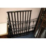 A MODERN METAL DOUBLE BED FRAME