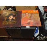 THREE CASES OF ASSORTED LP RECORDS TOGETHER WITH A QUANTITY OF 7" SINGLES