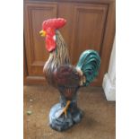 A CAST COCKEREL FIGURE