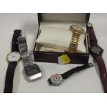 A BOX OF WRISTWATCHES TO INCLUDE A BOXED ROTARY EXAMPLE