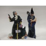 A ROYAL DOULTON 'THE WIZARD' FIGURE HN 2877, TOGETHER WITH A ROYAL DOULTON 'CHRISTMAS PARCELS'