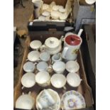 TWO TRAYS OF ASSORTED CHINA TO INCLUDE FOLEY AND COALPORT