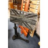 A PAINTED ADJUSTABLE BED TABLE BY CARTERS LTD