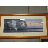 A MODERN FRAMED AND GLAZED WATERCOLOUR DEPICTING HOT AIR BALLOON'S SIGNED M GRANT 2002