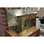 A BRASS LOG/COAL BOX W - 49CM