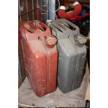 TWO MILITARY JERRY CANS