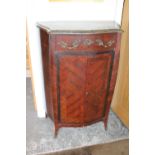 A FRENCH STYLE MARBLE TOPPED INLAID CABINET H-112 CM W-70 CM