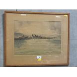 A FRAMED AND GLAZED WATERCOLOUR SIGNED PM SUMMER HAYES