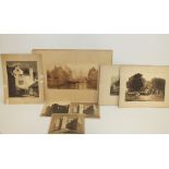 DAVID COX (XIX). Ten sepia aquatints of various subjects, unsigned, unframed, smallest 12 x 17 cm,