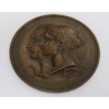 A LARGE BRONZE COUNCIL MEDAL FOR THE GREAT EXHIBITION OF 1851, designed by William Wyon and with box